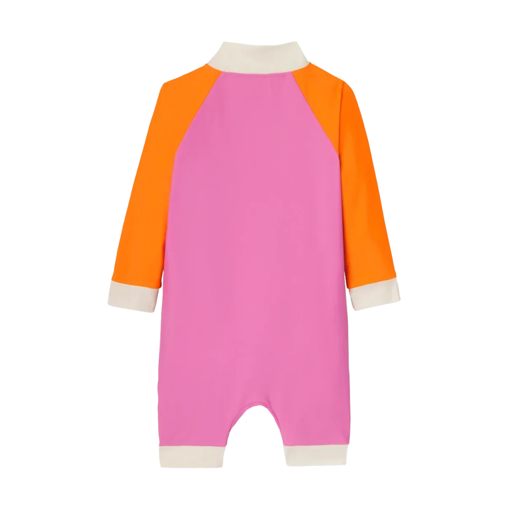 Kietla Bebekler için UV Korumalı Şortlu Mayo Pink Red