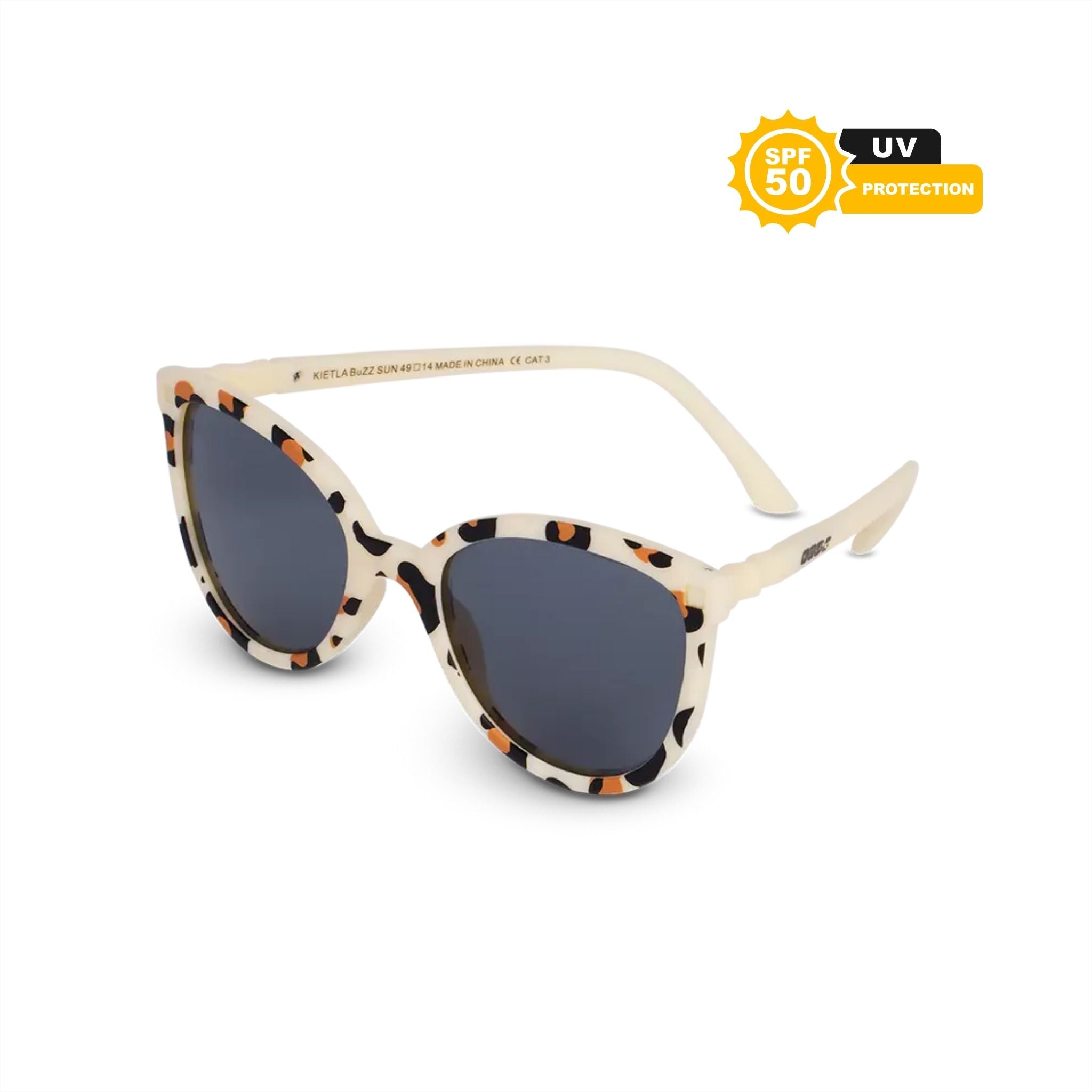 Kietla Buzz Güneş Gözlüğü 4-6 Yaş Cream Leopard