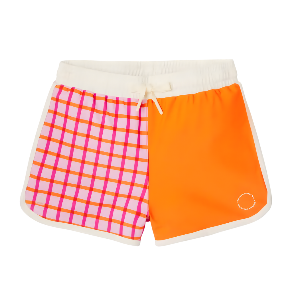 Kietla UV Korumalı Yüzme Şortu Tartan Red